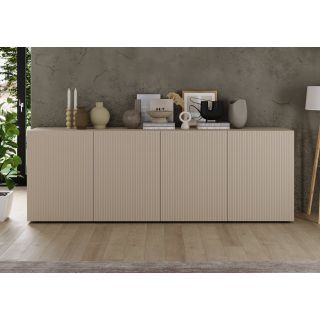Buffet 241 cm JANEIRO CACHEMIRE avec 4 portes
