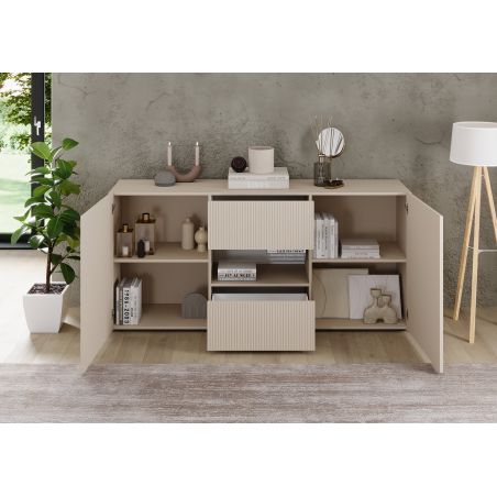 Buffet 181 cm JANEIRO CACHEMIRE avec 2 portes et 2 tiroirs