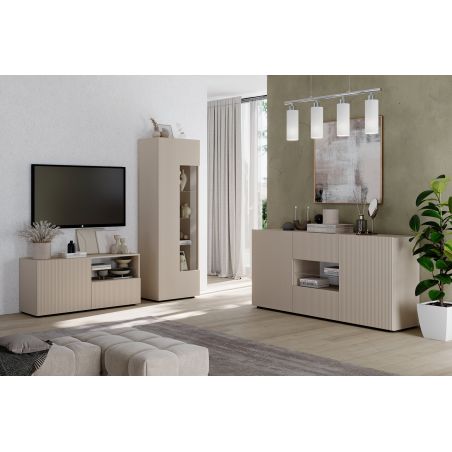 Buffet 181 cm JANEIRO CACHEMIRE avec 2 portes et 2 tiroirs