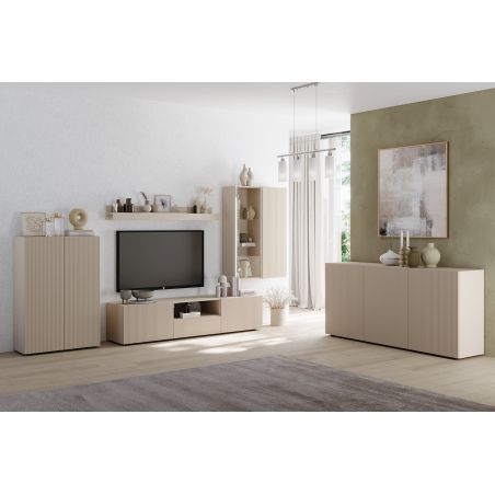 Buffet 181 cm JANEIRO CACHEMIRE avec 3 portes