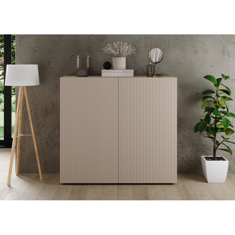 Buffet haut JANEIRO CACHEMIRE avec 2 portes