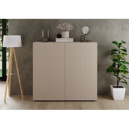 Buffet haut JANEIRO CACHEMIRE avec 2 portes
