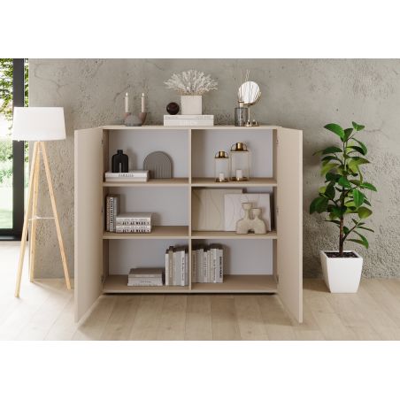 Buffet haut JANEIRO CACHEMIRE avec 2 portes