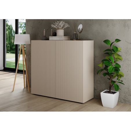 Buffet haut JANEIRO CACHEMIRE avec 2 portes