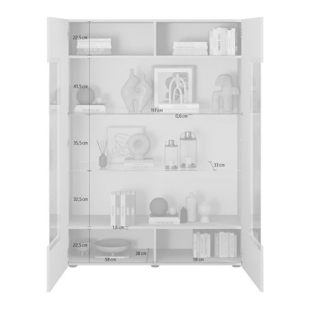 Vitrine 2 portes JANEIRO CACHEMIRE