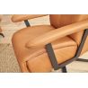 Fauteuil relax manuel EASYSWING 7357 en cuir 22 Bright de la marque HIMOLLA