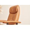 Fauteuil relax manuel EASYSWING 7357 en cuir 22 Bright de la marque HIMOLLA