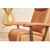 Fauteuil relax manuel EASYSWING 7357 en cuir 22 Bright de la marque HIMOLLA
