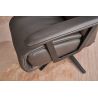 Fauteuil relax manuel EASYSWING 7357 en cuir 35 Onyx de la marque HIMOLLA