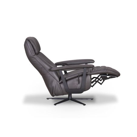 Fauteuil relax électrique releveur 2 moteurs EASYSWING 7357 en cuir 35 Onyx de la marque HIMOLLA