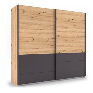 Armoire 226 cm YANIS avec 2 portes coulissantes