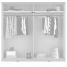 Armoire 226 cm YANIS avec 2 portes coulissantes