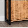 Buffet haut MABEL avec 1 porte pleine, 3 tiroirs et 3 niches