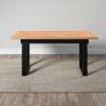 Table 160 cm MABEL en décor bois de manguier