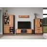 Meuble TV 166 cm MABEL avec 2 portes et 2 niches