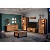 Meuble TV 166 cm MABEL avec 2 portes et 2 niches