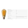 Suspension SOLARIA de style industriel avec 4 ampoules incluses