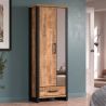 Armoire d'entrée MABEL avec 2 porte et miroir partiel
