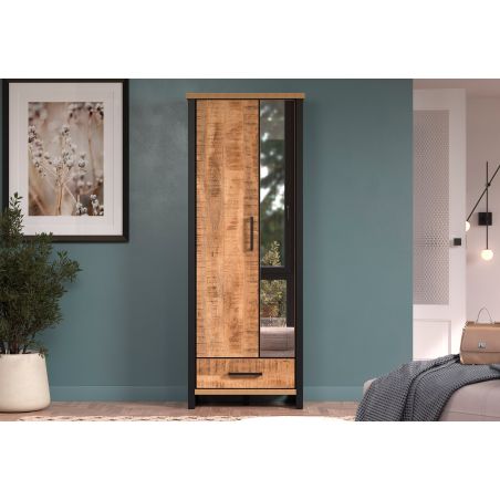 Armoire d'entrée MABEL avec 2 porte et miroir partiel