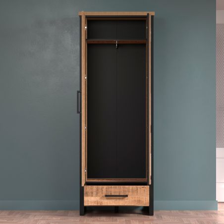 Armoire d'entrée MABEL avec 2 porte et miroir partiel