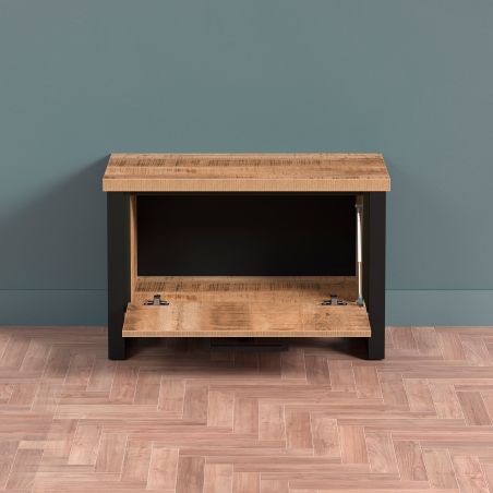 Banc à chaussures MABEL avec 1 porte rabattante