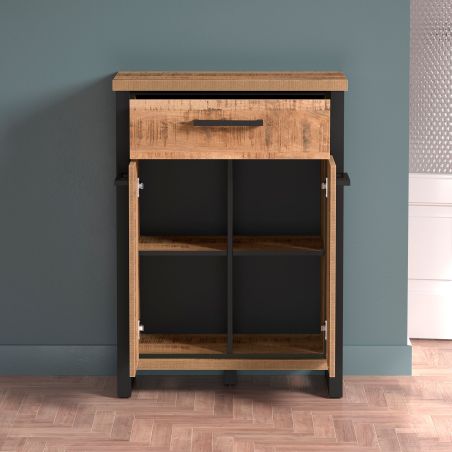 Armoire à chaussures MABEL avec 2 portes et 1 tiroir