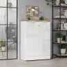 Armoire de bureau 2 portes AURELIA hauteur 115 cm