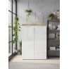 Armoire de bureau 2 portes AURELIA hauteur 115 cm