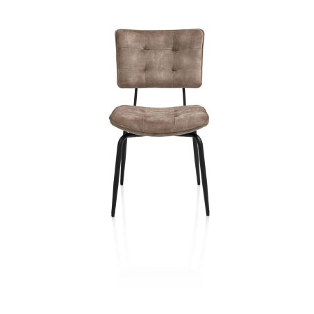 Manou, chaise - off black - tissu Karese - Henders and Hazel