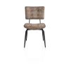 Manou, chaise - off black - tissu Karese - Henders and Hazel