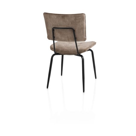Manou, chaise - off black - tissu Karese - Henders and Hazel