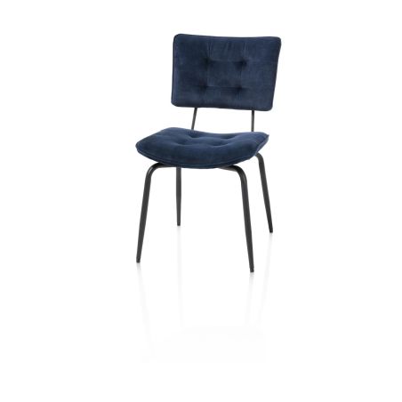 Manou, chaise - off black - tissu Karese - Henders and Hazel