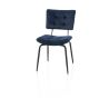 Manou, chaise - off black - tissu Karese - Henders and Hazel