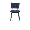 Manou, chaise - off black - tissu Karese - Henders and Hazel