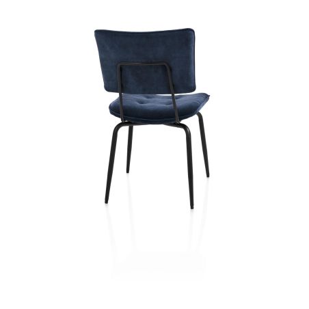 Manou, chaise - off black - tissu Karese - Henders and Hazel
