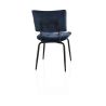 Manou, chaise - off black - tissu Karese - Henders and Hazel