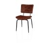 Manou, chaise - off black - tissu Karese - Henders and Hazel