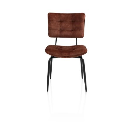 Manou, chaise - off black - tissu Karese - Henders and Hazel