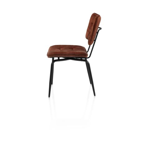 Manou, chaise - off black - tissu Karese - Henders and Hazel
