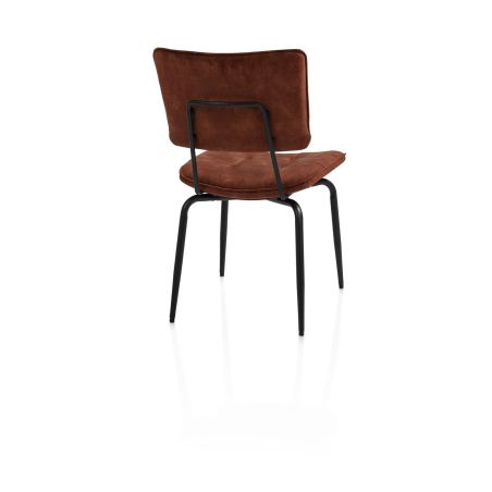 Manou, chaise - off black - tissu Karese - Henders and Hazel