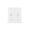 Armoire 181 cm BLISS avec 4 portes et 2 tiroirs en décor blanc mat