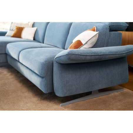 Canapé d'angle fixe 310 cm ADORA en tissu escana de ROM1961