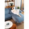Canapé d'angle 310 cm ADORA avec chaise longue électrique en tissu escana de ROM1961