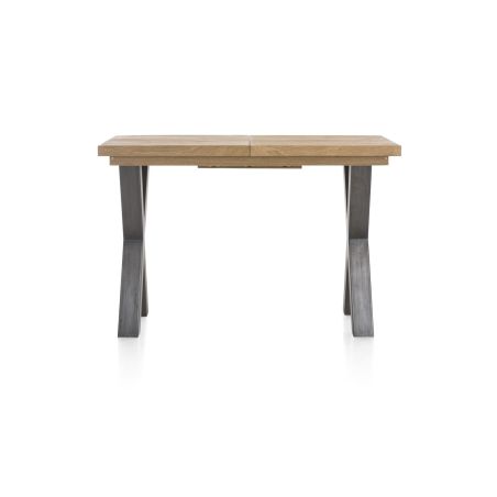 Metalox, table de bar à rallonge 140 (+ 50) x 90 cm (hauteur: 92 cm) - plateau droit - pieds X en métal
