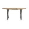 Metalox, table de bar à rallonge 140 (+ 50) x 90 cm (hauteur: 92 cm) - plateau droit - pieds X en métal
