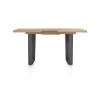 Metalox, table de bar à rallonge 140 (+ 50) x 90 cm (hauteur: 92 cm) - plateau droit - pieds V en métal