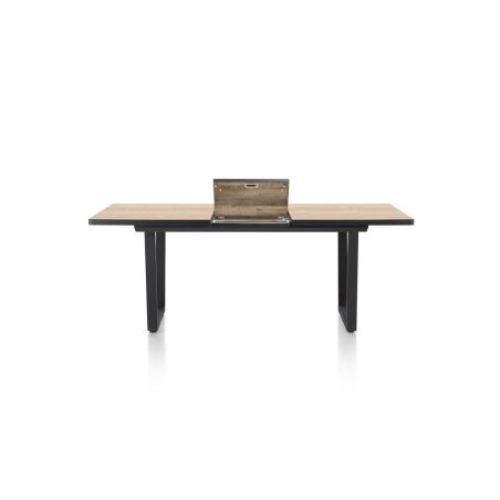 Avalox, table à rallonge 160 (+ 50) x 98 cm - pieds v - Henders and Hazel