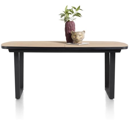 Avalox, table à rallonge ovale 190 (+ 60) x 110 cm - pieds v - Henders and Hazel