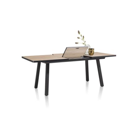 Avalox, table de bar à rallonge 160 (+ 50) x 98 cm - 4 pieds - Henders and Hazel