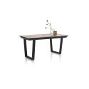 Avalox, table de bar à rallonge 160 (+ 50) x 98 cm - pieds v - Henders and Hazel